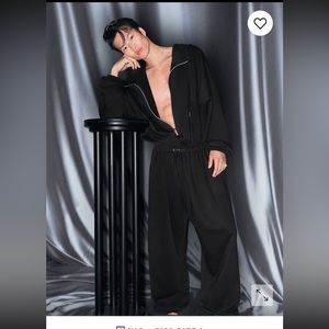 SAVAGE x FENTY Xssential Oversized Cinched Hooded Jumpsuit L NWT